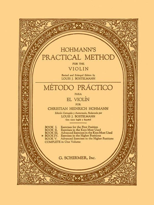 Hohmann Practical Method for Violin Book 4 - Bilingual Edition