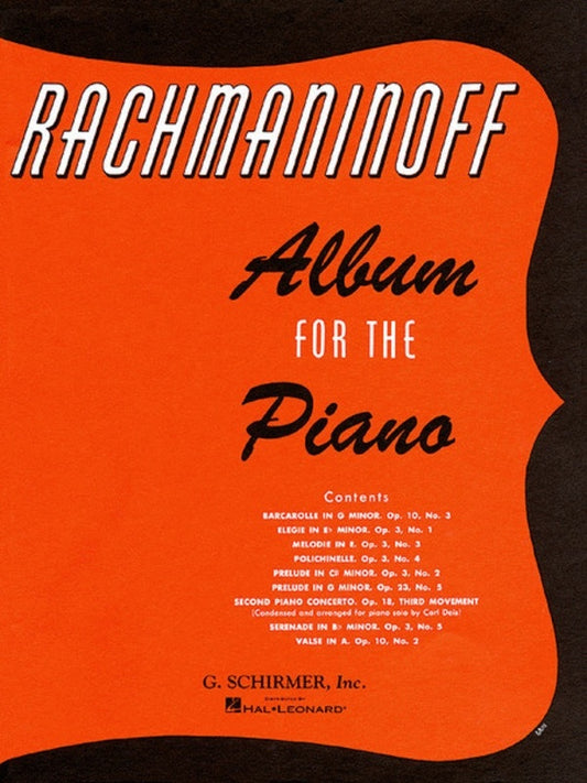 Rachmaninov Album For The Piano