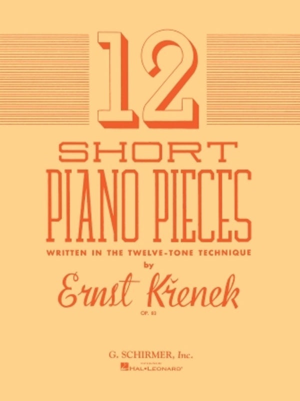 Krenek 12 Short Piano Pieces — view 2