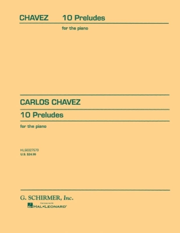Chavez 10 Preludes For Piano — view 2