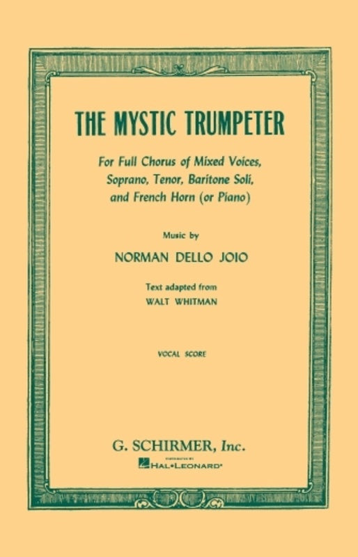 Dello Joio Mystic Trumpeter Vocal Score