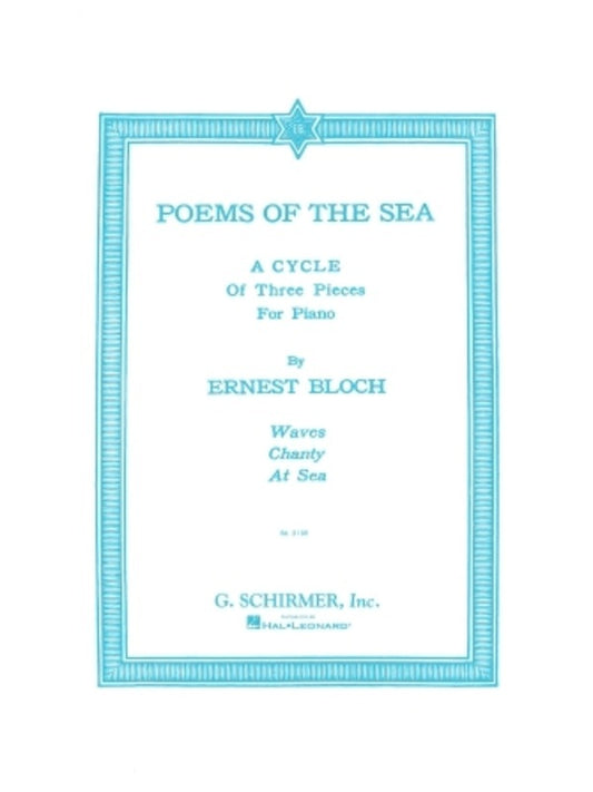 Bloch Poems Of The Sea Piano