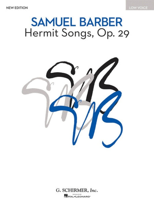 Schirmer - Barber - Hermit Songs Op 29 Low Voice/Piano