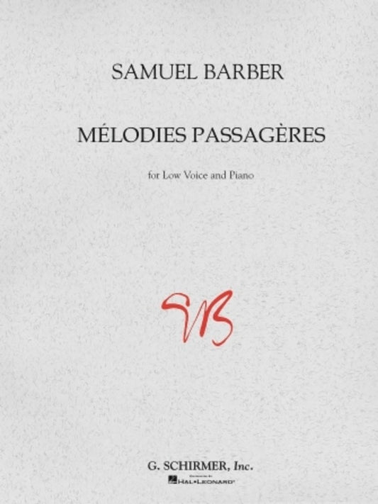 Barber Melodies Passageres Low/Piano