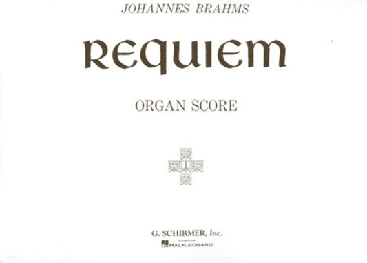 Brahms Requiem Organ Score
