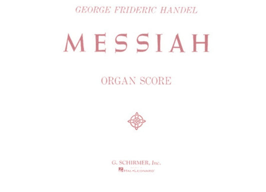 Handel Messiah Organ Score