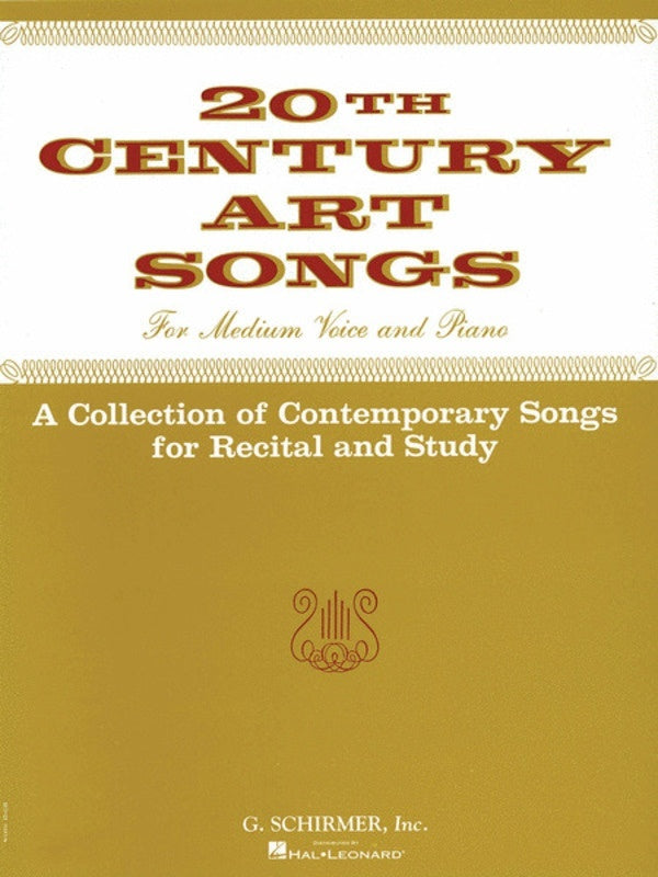 Schirmer - 20th Century Art Songs Medium Voice/Piano
