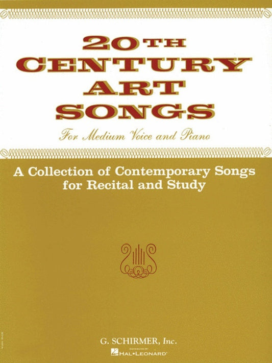 Schirmer - 20th Century Art Songs Medium Voice/Piano