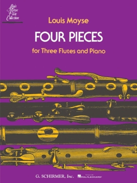 Moyse 4 Pieces For 3 Flutes and Piano
