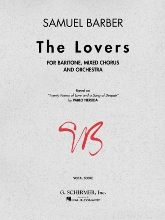 Schirmer - Barber - The Lovers Vocal Score
