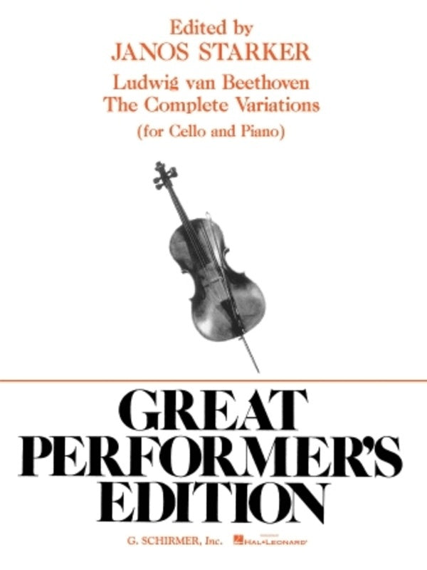 Beethoven - Complete Variations Cello/Piano (Softcover Book)