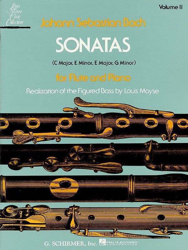 Bach - Sonatas Vol 2 for Flute/Piano Nos 4-7 by G. Schirmer, Inc.