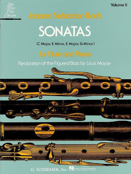 Bach - Sonatas Vol 2 for Flute/Piano Nos 4-7 by G. Schirmer, Inc.