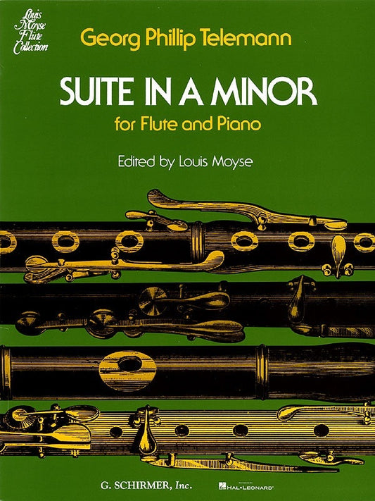 Telemann - Suite A Minor Flute/Piano Ed Moyse (Softcover Book)