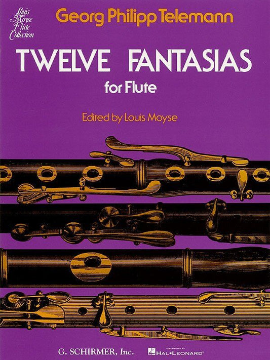 Telemann - Twelve Fantasias for Flute, Flute Solo, G. Schirmer, Inc., 28 Pages