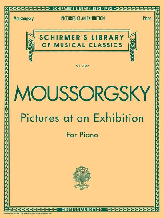 Mussorgsky - Pictures at an Exhibition for Piano, G. Schirmer Edition, 56 Pages