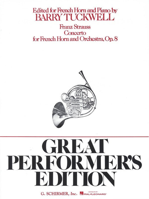Schirmer - Strauss - Concerto Op 8 French Horn/Piano