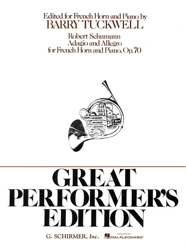 Schumann - Adagio and Allegro Op 70 French Horn/Piano (Softcover Book)