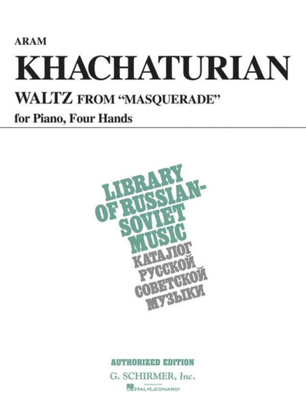 Khachaturian - Waltz From Masquerade Piano Duet (Softcover Book)