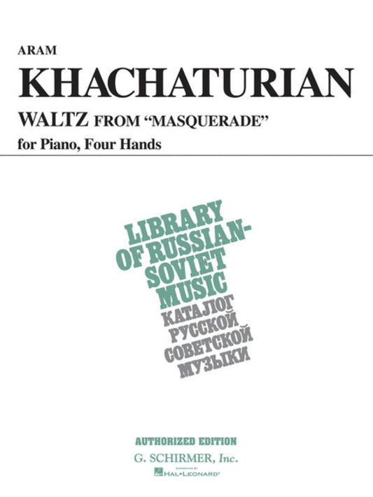 Khachaturian - Waltz From Masquerade Piano Duet (Softcover Book)