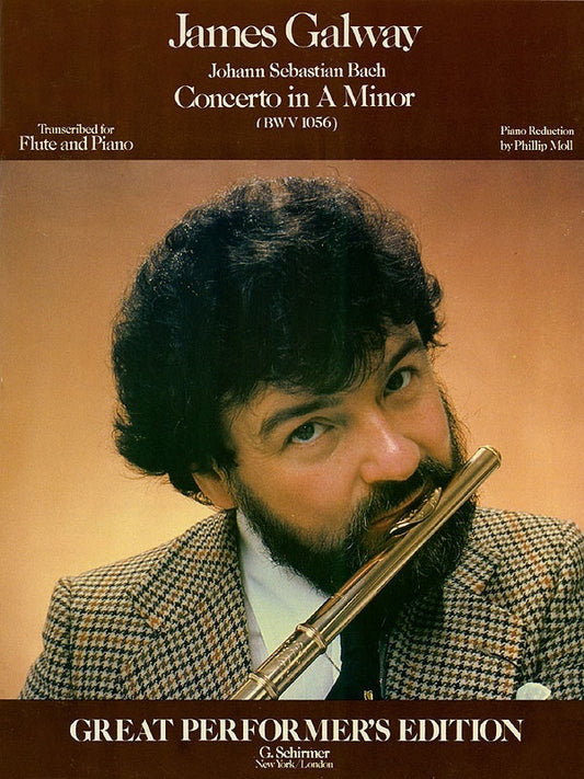 Bach - Concerto A Minor Bwv 1056 Flute/Piano (Softcover Book)