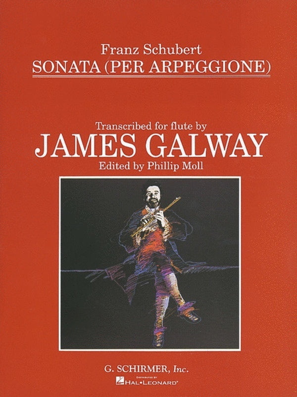 Schubert - Sonata Arpeggione For Flute/Piano (Softcover Book)