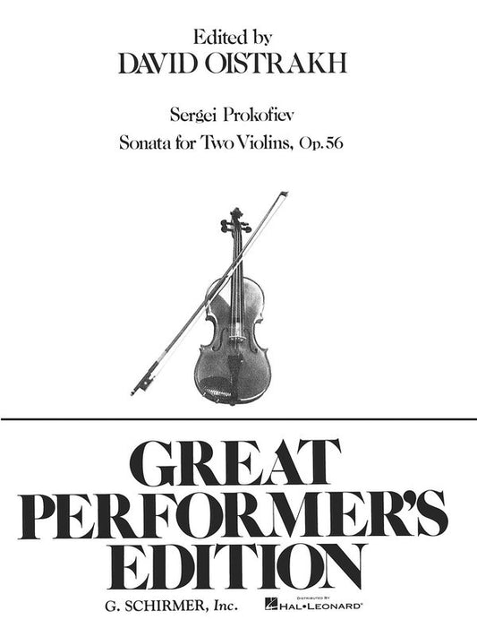 Schirmer - Prokofieff - Sonata For Two Violins Op 56