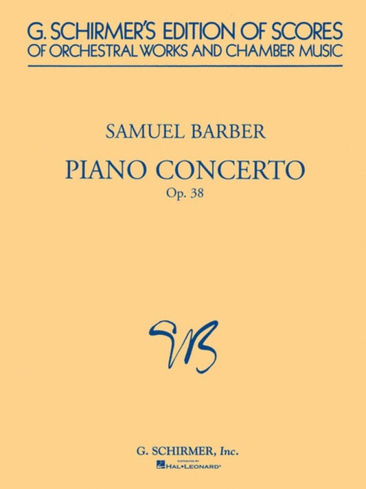 Barber Piano Concerto Op 38 Score