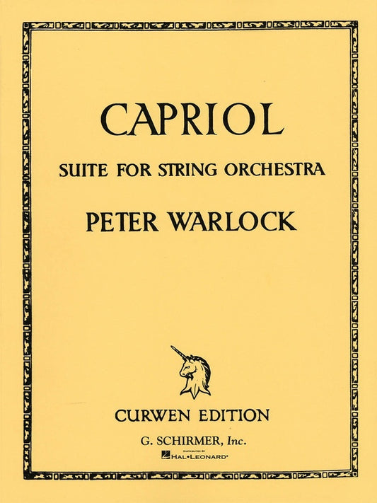Schirmer - Warlock - Capriol Suite String Orchestra Full Score