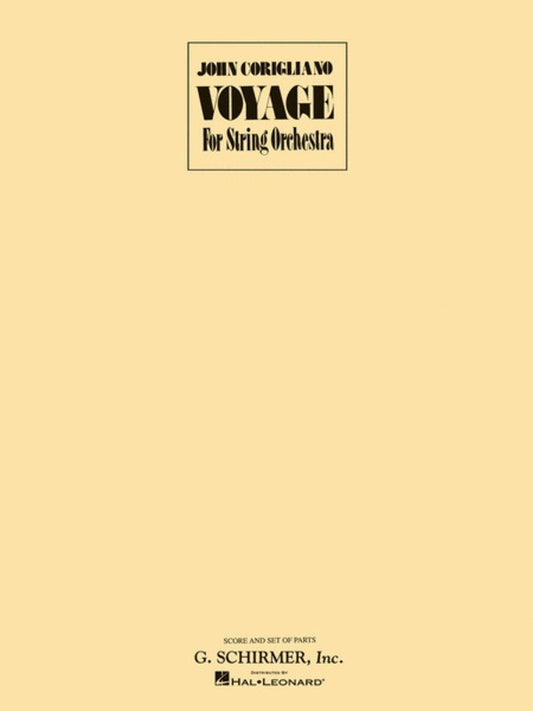 Schirmer - Corigliano - Voyage String Orchestra Score/Parts