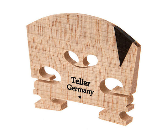 Violin Bridge-Teller-Ebony Insert 1/4