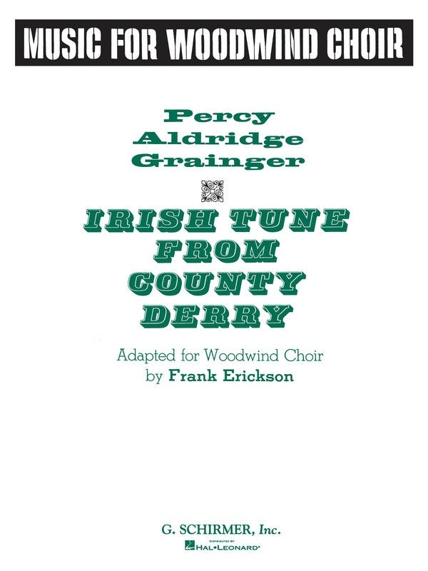 Schirmer - Irish Tune From County Derry Woodwind Choir Score