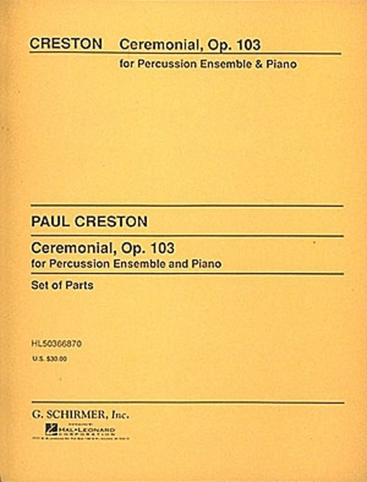 Creston Ceremonial Op 103 Perc. Parts