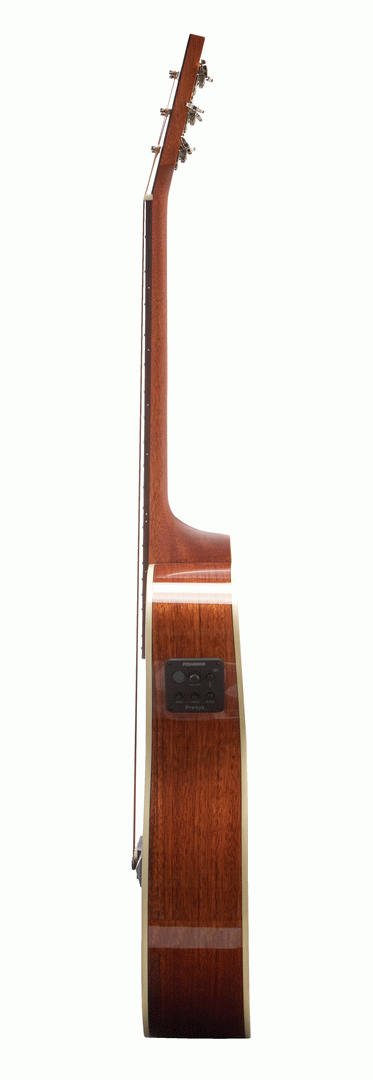 Tasman TA100M-EL Left Handed Mini Jumbo Acoustic Electric With Premium Hard Case — view 4