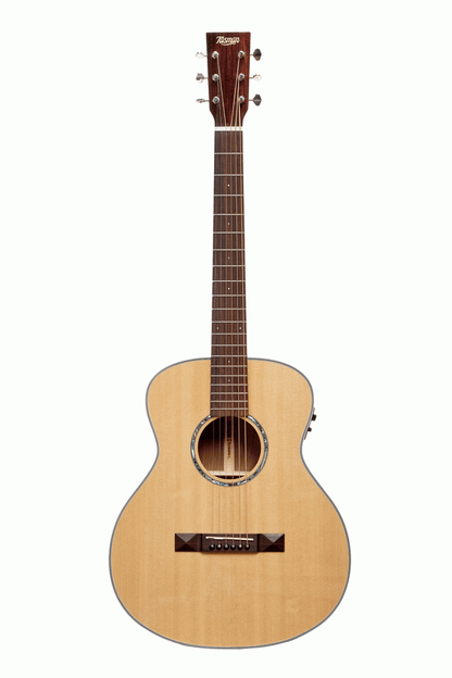 Tasman TA100M-EL Left Handed Mini Jumbo Acoustic Electric With Premium Hard Case