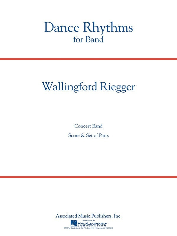 Dance Rhythms For Band Op 58 Concert Band 5 Score/Parts