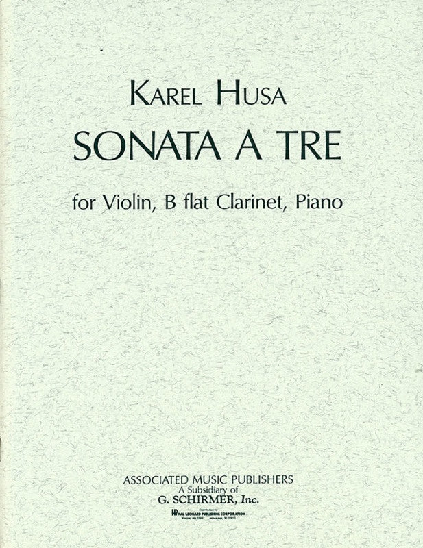 Husa - Sonata A Tre Violin/Clarinet/Piano