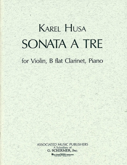 Husa - Sonata A Tre Violin/Clarinet/Piano