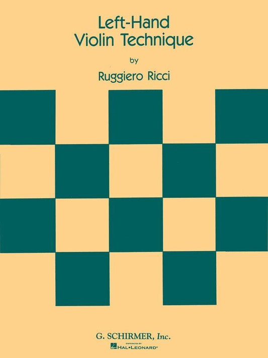 Ricci Left Hand Violin Technique Book by G. Schirmer, Inc., 56 Pages