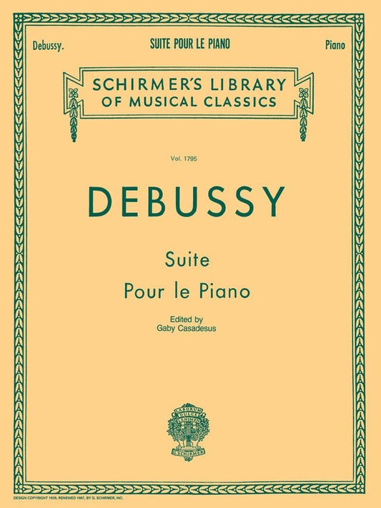 Debussy Suite For Piano Lib.1795