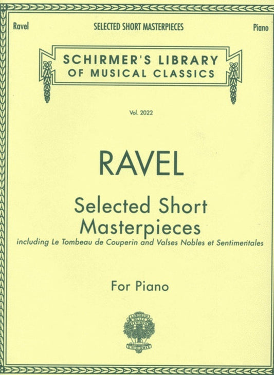 Ravel Selected Short Masterpieces Piano