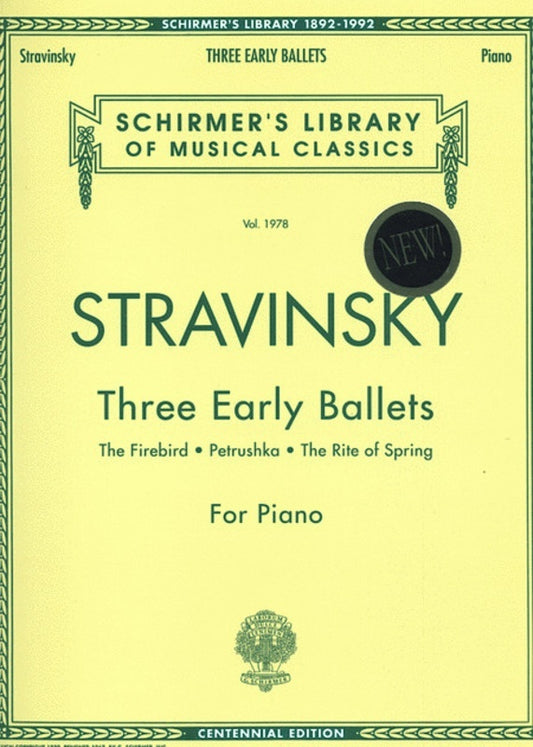 Stravinsky 3 Early Ballets Piano Solo