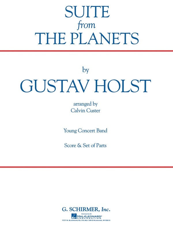 Schirmer - Holst - Suite From The Planets C/B4-5 Full Score