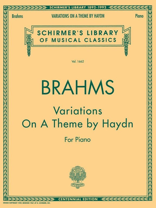 Brahms Var.Th.Haydn Piano Lib.1662