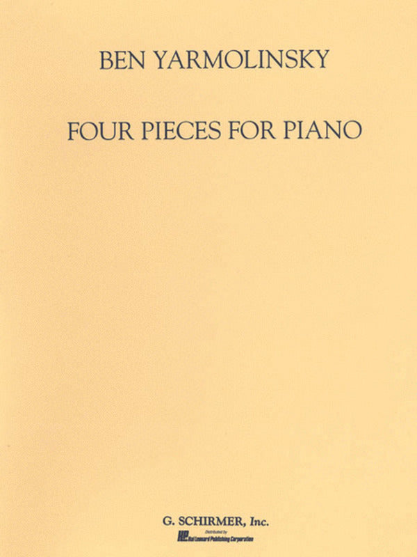 Yarmolinsky 4 Pieces For Piano