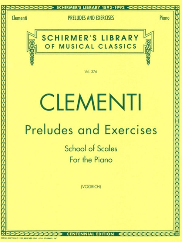 Clementi Prel/Exer. Piano Lib.376