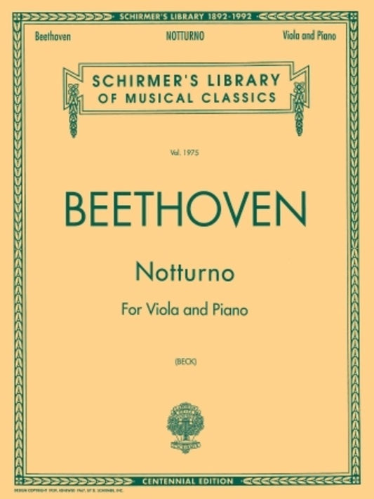 Beethoven Notturno Vla/Piano Lb.1975