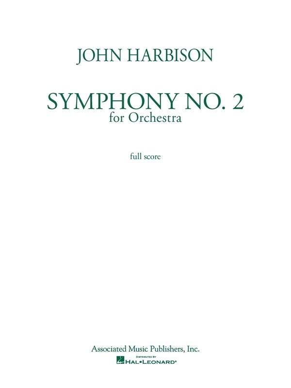 Harbison - Symphony No 2 Full Score — view 2