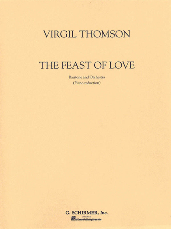 Thomson Feast Of Love Baritone/Piano