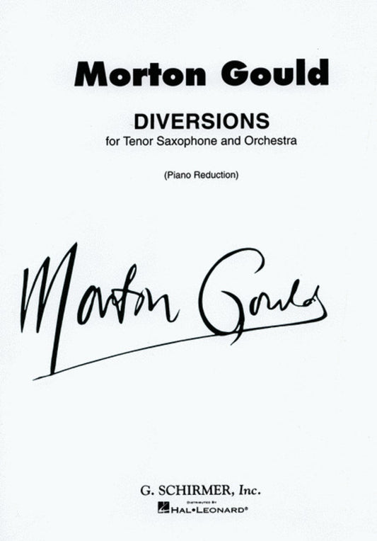 Diversions For Tenor Sax And Piano
